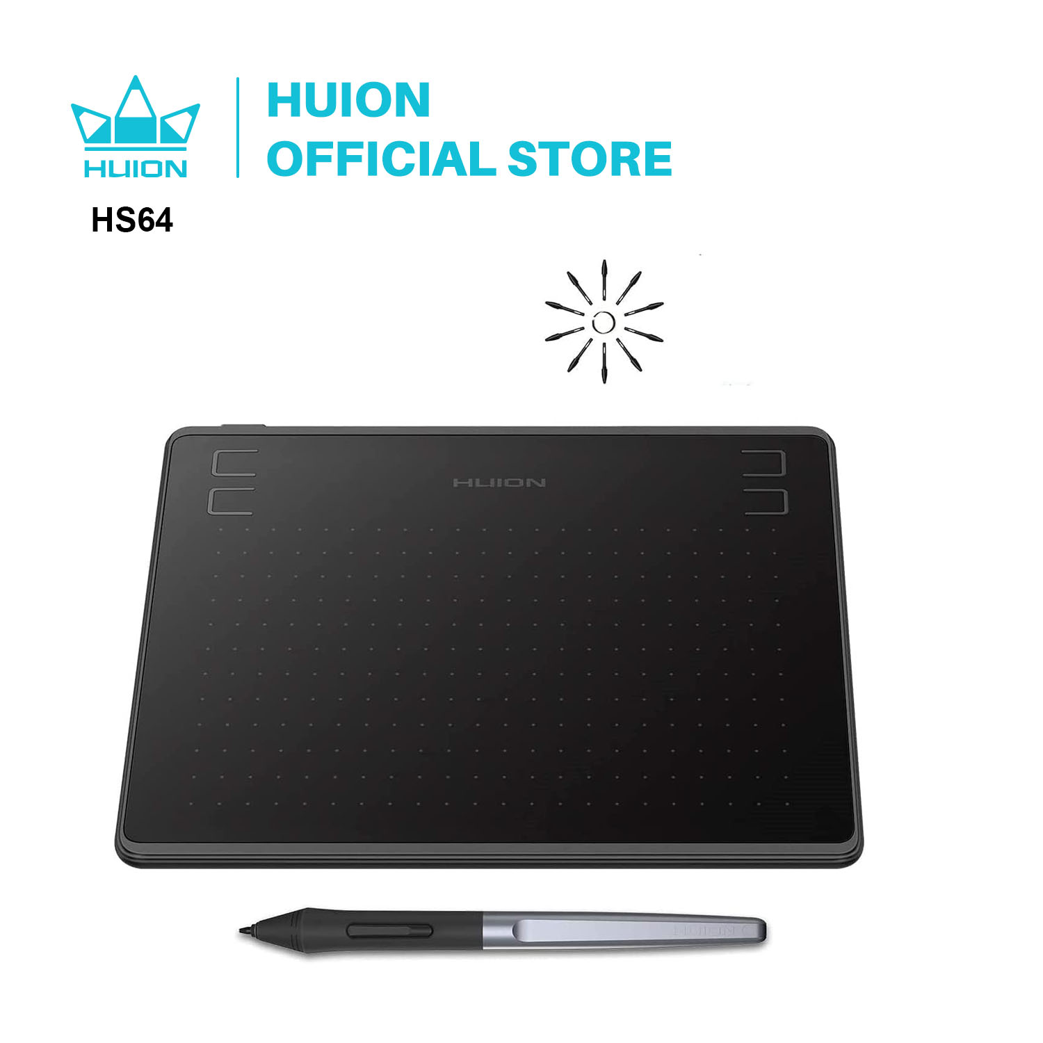 HUION HS64 6x4 cale graficzne  – Graphic Tablet Accessories recenzja i cena